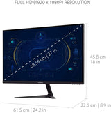 ViewSonic VX2718-P-MHD 27 Inch 1080p 1ms 165Hz Gaming Monitor with Fre