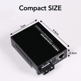 (A Pair of Bidi) Single Mode Dual SC Fiber Gigabit Fast Ethernet Media