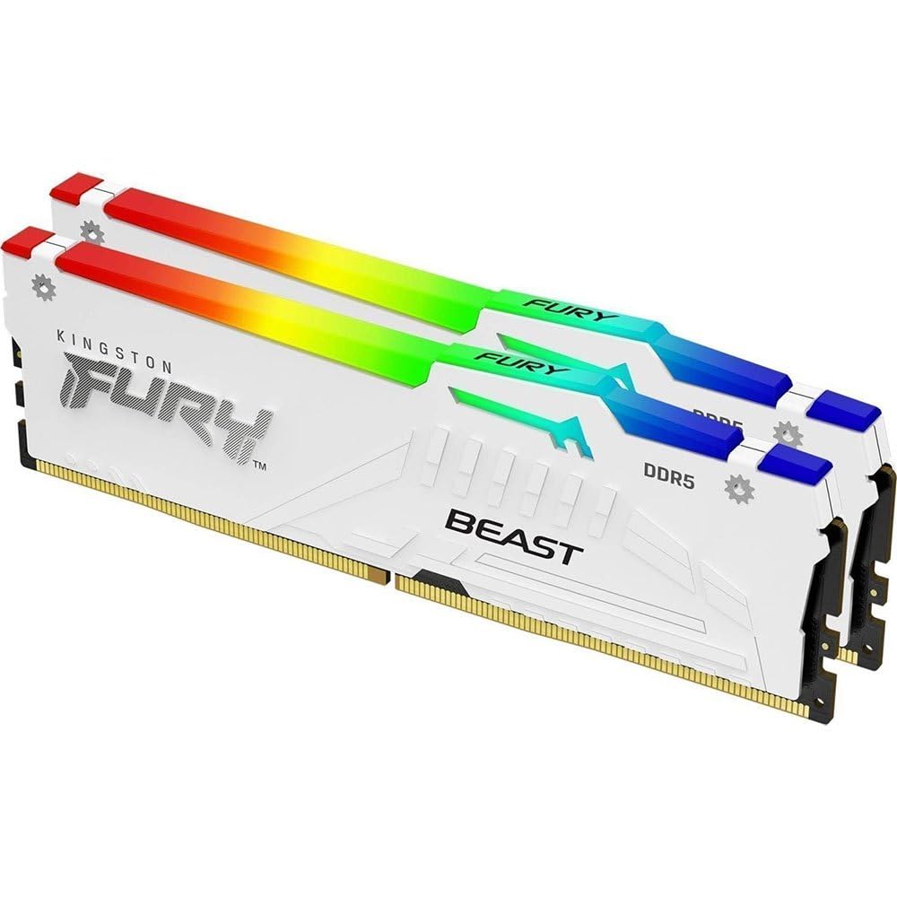 Kingston Fury Beast White RGB 64GB (2x32GB) 6000MT/s CL36 DDR5 Expo DI