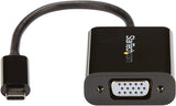 StarTech.com USB-C to VGA Adapter - Black - 1080p - Video Converter Fo