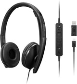 Lenovo Wired ANC Headset Gen 2 (Teams) with Active Noise Cancellation,