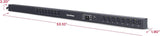 CyberPower PDU41116 PDU commutée, 100-120V, 15A (Réduite à 12A), 16 P