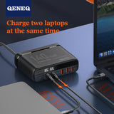 Chargeur mural USB C GaN 140 W, station de charge rapide USB 6 ports avec sortie 100 W