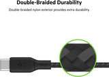 Belkin USB C to USB C Cable, 6.6ft, 100W - Type C Charger, iPhone Char