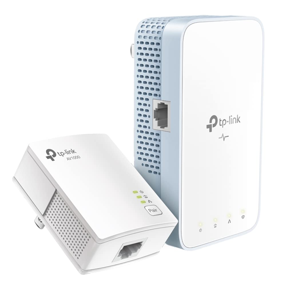 TP-Link Powerline WiFi Extender (TL-WPA7517KIT) - AV1000 Powerline Eth