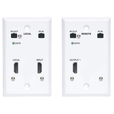 HDMI OVER CAT6 EXTENDER KIT WALLPLATE 4K60HZ 4:4:4 IR POC HDR