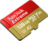 Carte microSD SanDisk Extreme de 128 Go UHS I pour vidéo 4K sur smartphones