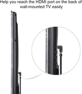 Adaptateur HDMI 2.0 à angle vers le bas StarTech, mâle vers femelle, économiseur de port HDMI coudé vertical à 90 degrés, 4K 60 Hz, extension de connecteur HDMI haute vitesse, M/F