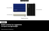 Samsung T7 Shield Portable SSD 1TB, USB 3.2 Gen2 External SSD, Up to 1