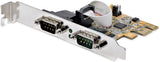 StarTech.com 2-Port PCI Express Serial Interface Card, Dual Port PCIe