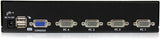 Startech.com 4 Port 1u Rackmount Usb Kvm Switch With Osd - 4 Port - 1u