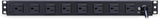 CyberPower PDU15B8R Basic PDU, 100-125V, 15A (Derated to 12A), 8 Outle