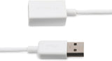 StarTech.com 3m White USB 2.0 Extension Cable Cord - A to A - USB Male