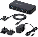 4-PORT SELF-POWERED USB-C HUB, 4X BC 1.2