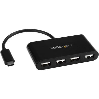 STARTECH USB C Hub 4 Port, USB-C to 4 x USB-A, Powered USB Hub, USB 2.