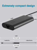 130W USB C Charger for Dell Xps 15 16 17 9640 9500 9510 9520 9530 9575