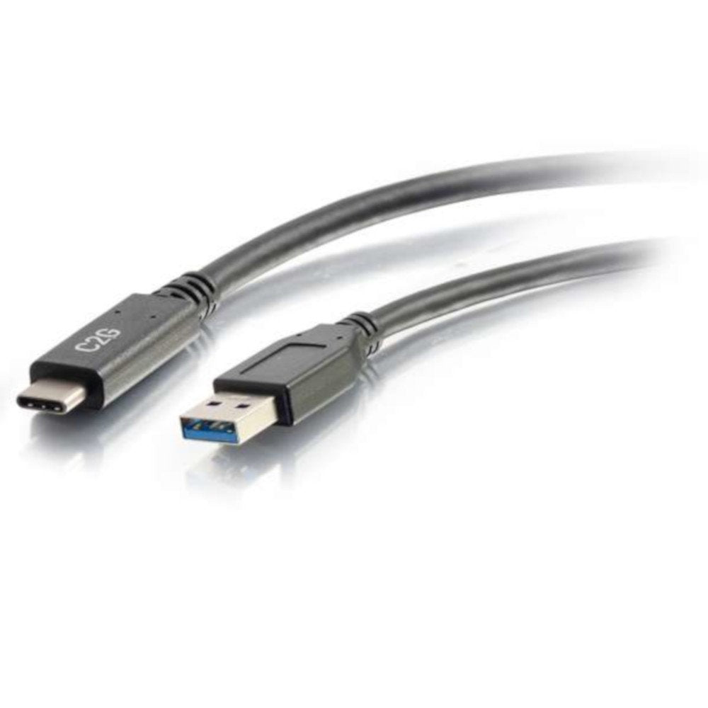 C2G Câble Vidéo USB-C 3.0 vers USB-A 3 Pieds Noir (28831) Type C