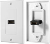 1 Port Gold-Plated HDMI Wall Plate Single Outlet Port Insert Female HD