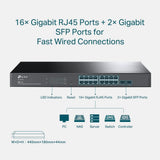 TP-Link Jetstream 16-Port Gigabit Smart Switch with 2 SFP Slots (TL-SG