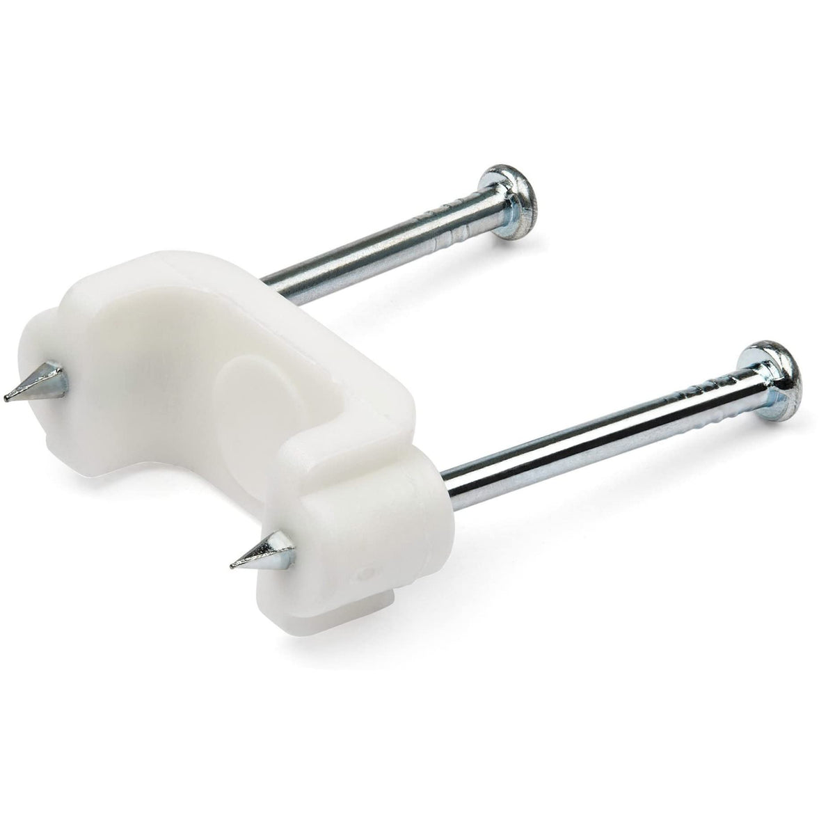 StarTech.com 100 Pack Cable Clips with Nails - Two Steel Nails - Reusa