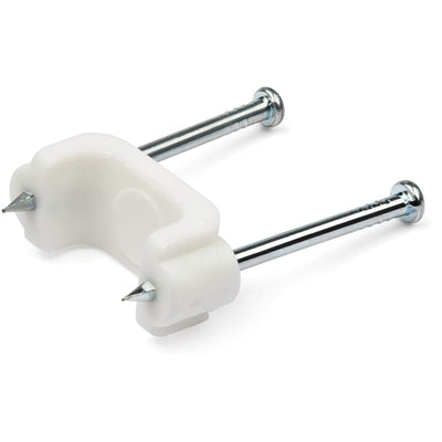 StarTech.com 100 Pack Cable Clips with Nails - Two Steel Nails - Reusa