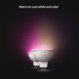 Philips Hue MR16 Smart LED Bulb White and Color Ambiance (4 Pack)