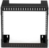 StarTech.com 12-Inch 8U Open Frame Wall Mount Equipment Rack RK812WALL
