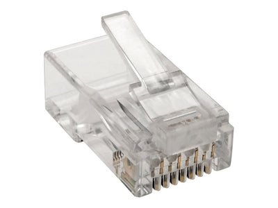 Tripp Lite Cat6 RJ45 Modular Plug for Round Stranded UTP Conductor 4-P