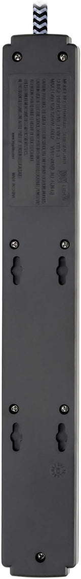 Tripp Lite Surge Protector Power Strip with USB, 6-Outlet & 2 USB Port