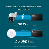 TP-Link 2.5G PoE+ Injector (TL-PoE260S) - 2 2.5G Ports, IEEE802.3af/at