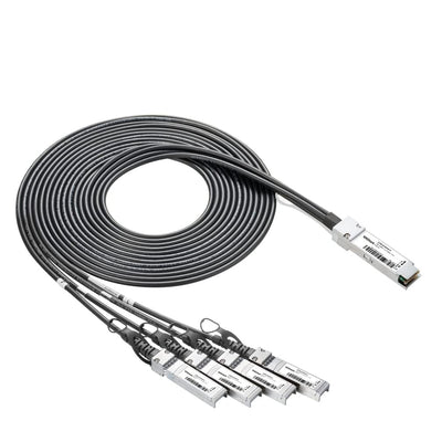 10Gtek 40G QSFP+ to 4xSFP+ Breakout DAC - 40GBASE-CR4 Passive Direct A