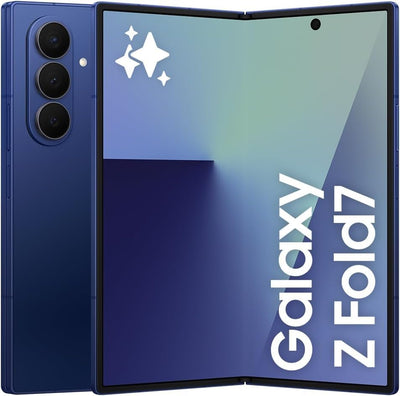 Samsung Galaxy Z Fold7 Foldable Smartphone, 256GB, Blue Shadow, Snapdr