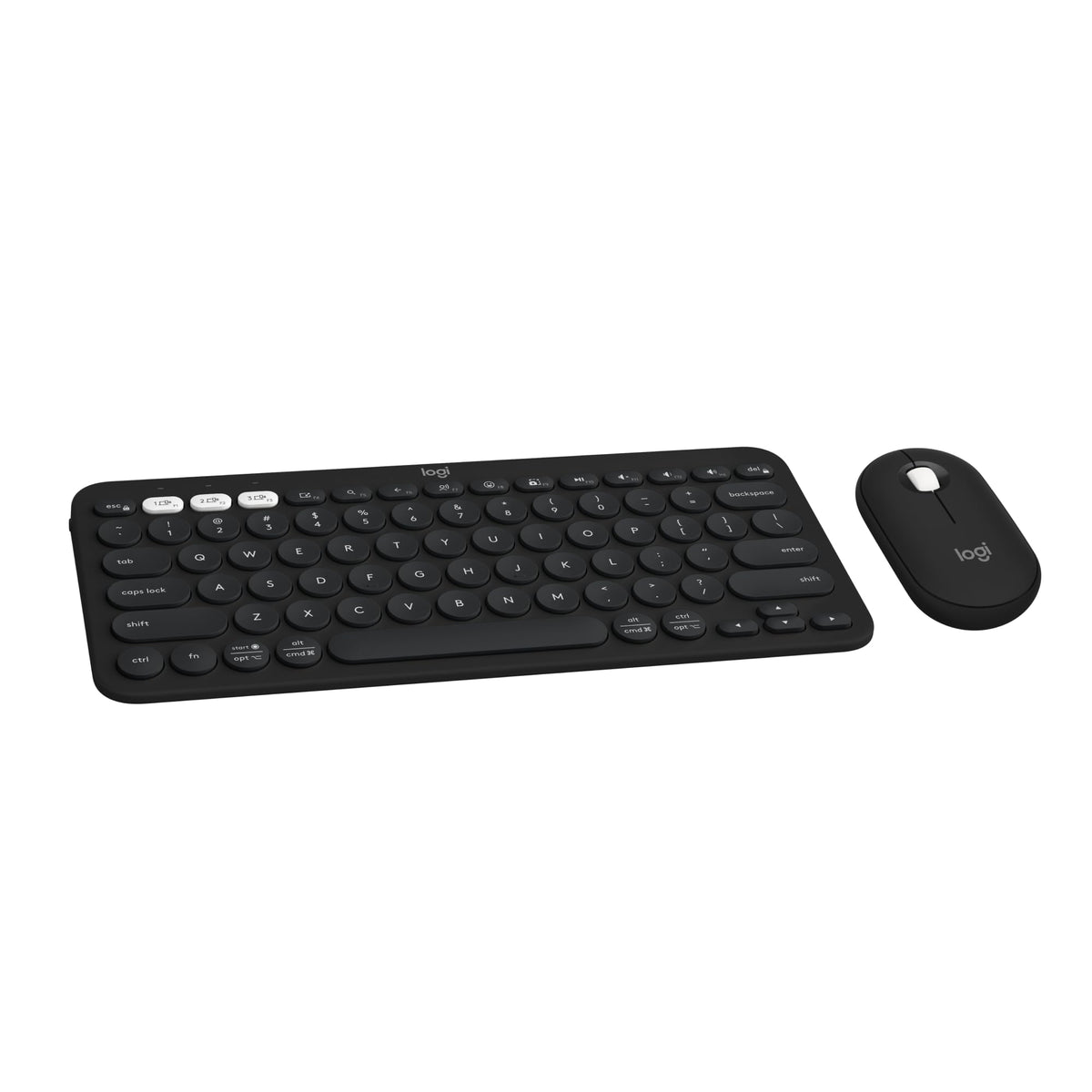 Logitech Pebble 2 Combo, Wireless Keyboard and Mouse, Quiet and Portab