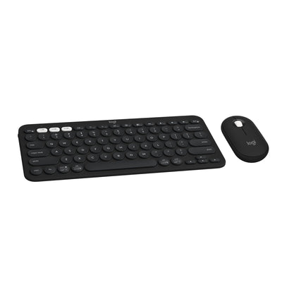 Logitech Pebble 2 Combo, Wireless Keyboard and Mouse, Quiet and Portab