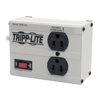 Tripp Lite Isobar 2 Outlet Surge Protector Power Strip, 6ft Cord, Righ