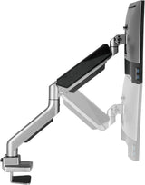 Amer Mounts - Single Heavy Duty Monitor Clamp Grommet Mount with Artic