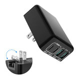 4PORT USB Travel Wall Charger 34W / 6.8A 110V/220V Black