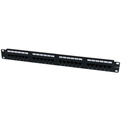 StarTech.com 24 Port 1U Rackmount Cat Cable 6 110 Patch Panel (C6PANEL