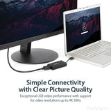 USB to Dp 4K Video Card USB 3.0 to Displayport Adapter 4K30