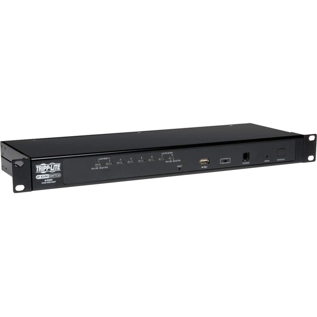 TRIPP LITE 8-Port Steel Rackmount IP KVM Switch with On-Screen Display