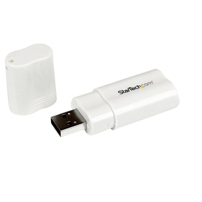 StarTech.com ICUSBAUDIO USB to Stereo Audio Adapter Converter