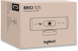 Logitech Brio 505 Full HD webcam with auto light correction, auto-fram