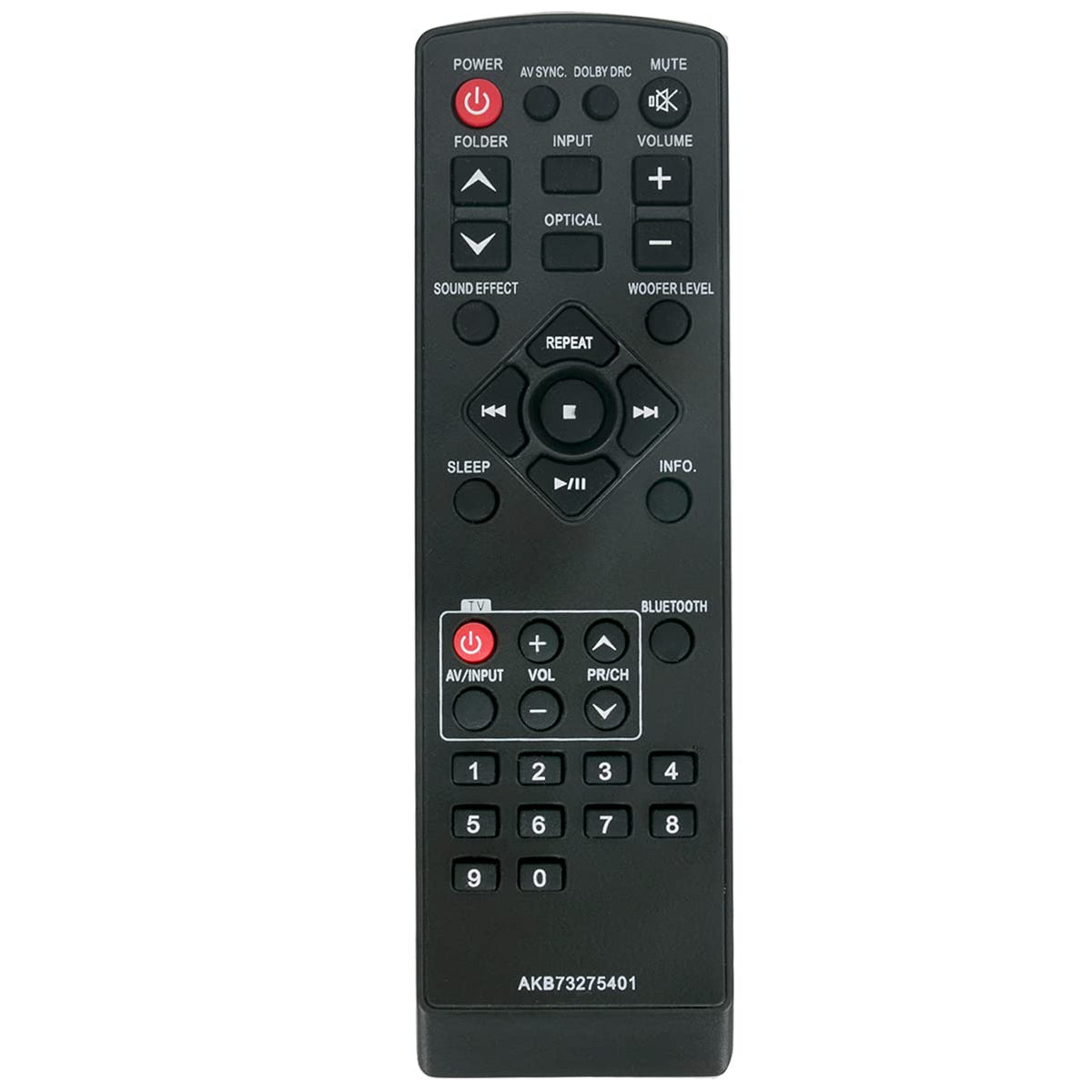 AKB73275401 Replacement Remote Control Applicable for LG Sound Bar LSB
