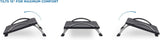 Mount-It! Ergonomic Footrest Adjustable Angle and Height Office Foot R
