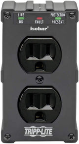 Tripp Lite Isobar Surge Protector Power Strip, 2-Outlet Direct Plug-in