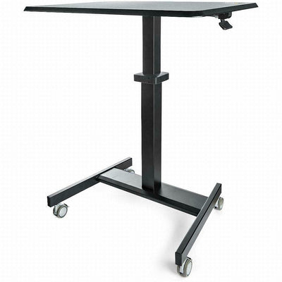 StarTech.com Mobile Standing Desk - Portable Sit Stand Ergonomic Heigh