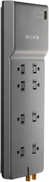 Belkin BE108230-06 Parasurtenseur 8 Prises pour Maison et Bureau avec Coaxial