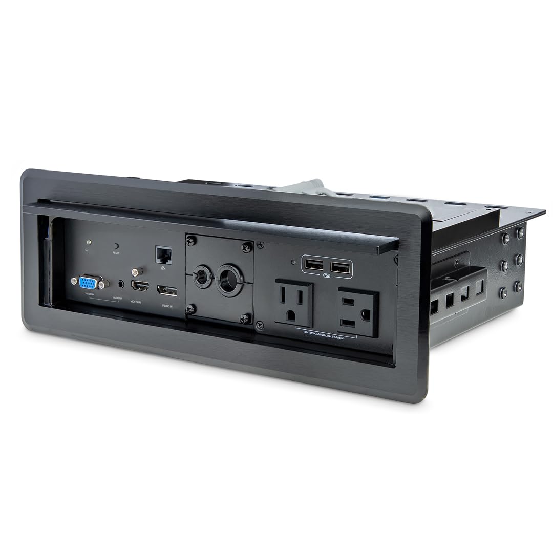 StarTech.com Conference Table Box for AV Connectivity & Power/Charging