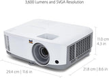 ViewSonic PS502X Projecteur à focale courte XGA HDMI 4000 Lumens pour l'éducation