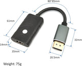 8K DP to HDMI EDID Emulator (Model: DPH8K-EWB), Supports SCDC and Exac